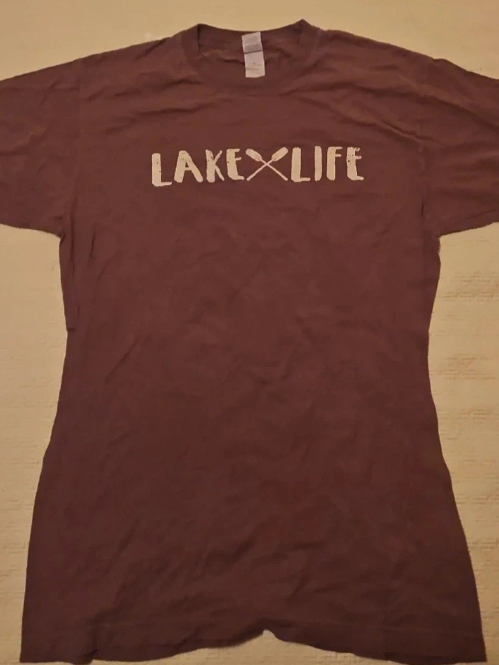 Women's Crewneck Tee in Maroon